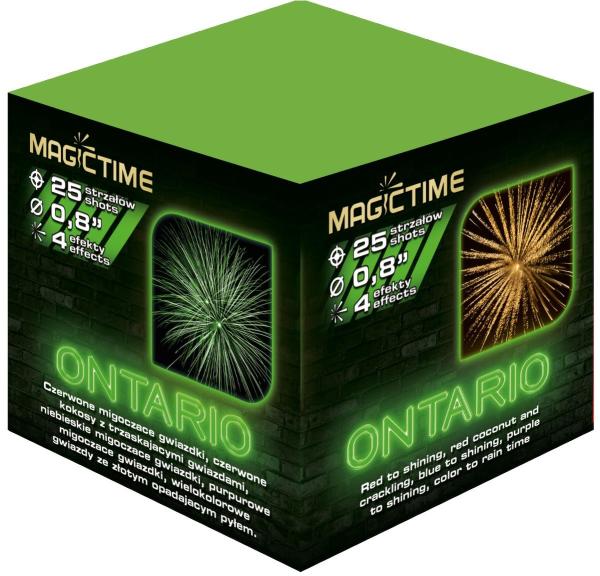 Ontario, 25 Schuss, NEM: 212,5g, Kaliber: 20mm, Brenndauer ca. 25 Sekunden